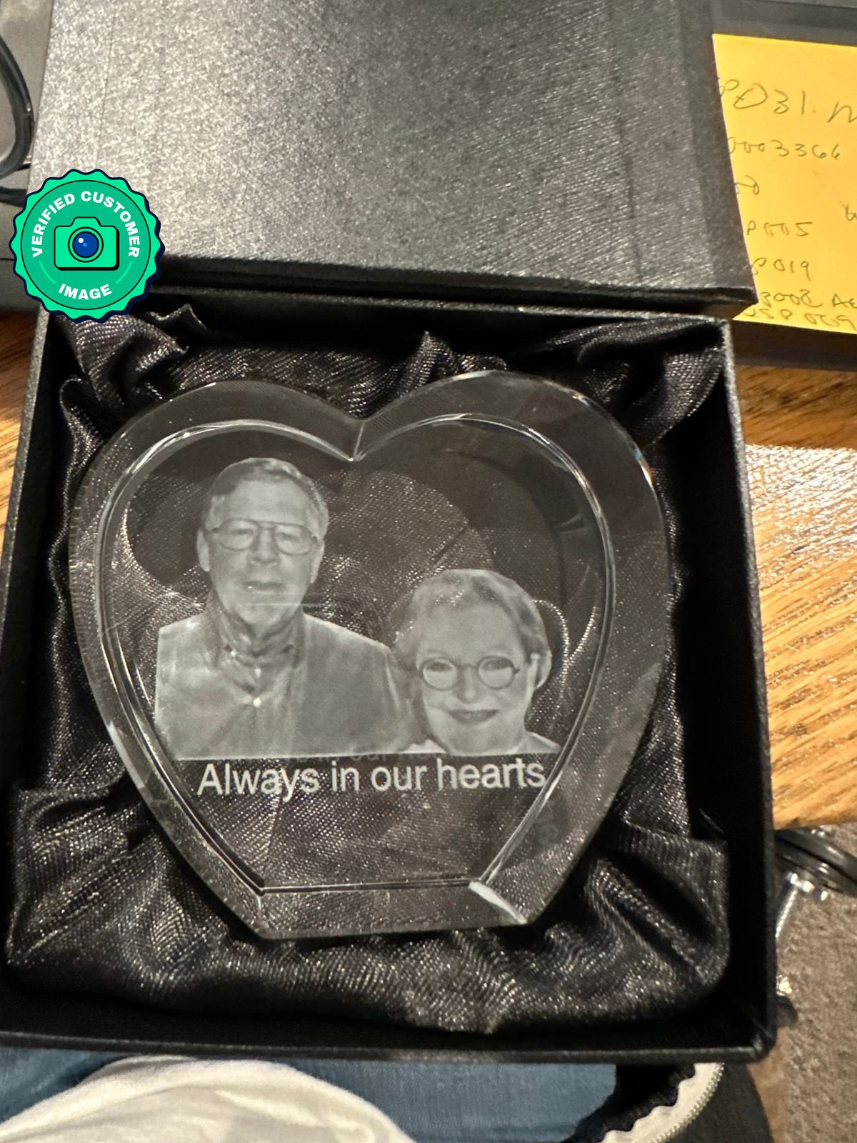 Customized Heart 3D Crystal - Personalized Laser-Engraved Image Keepsake by Discount Crystals