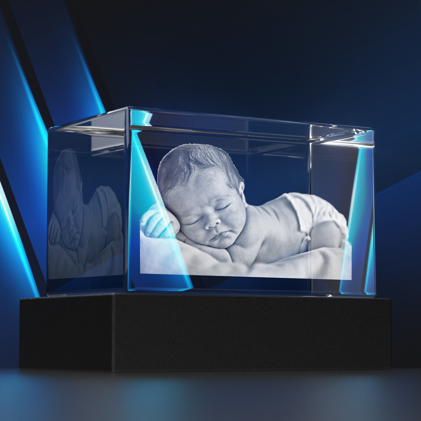 Customized Landscape 3D Crystal - Personalized Laser-Engraved Image Keepsake by Discount Crystals