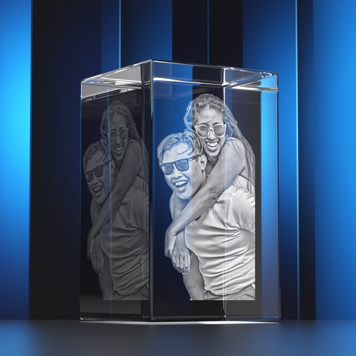 Customized Portrait 3D Crystal - Personalized Laser-Engraved Image Keepsake by Discount Crystals